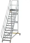Munk Plattformtreppe 45&deg; fahrbar Stufenbreite 800 mm - 600794
