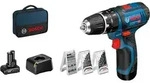 Bosch Akku-Schlagbohrschrauber GSB 12V-15, mit 1 x 4.0 Ah, 1 x 2.0 Ah Li-Ion Akku -