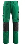 MASCOT Mannheim Hose mit Knietaschen UNIQUE Gr&uuml;n / Schwarz 56 - 12679-442-0309-76C56