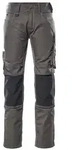 MASCOT Mannheim Hose mit Knietaschen UNIQUE Dunkelanthrazit / Schwarz 42 -