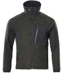 MASCOT Strickjacke mit Rei&szlig;verschluss ADVANCED Moosgr&uuml;n / Schwarz XL -