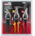 KS Tools Hebel-Blechdurchgangsscheren-Satz, 3-tlg - 118.0050