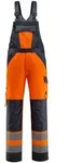 MASCOT Gosford Latzhose mit Knietaschen SAFE LIGHT Hi-vis Orange / Schwarzblau 62 -