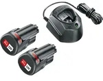 Bosch Starter-Set, 2 x Akkupacks PBA 12V 1.5Ah O-A + Ladeger&auml;t GAL 1210 CV -