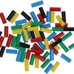 Bosch Klebesticks Gluey, Farb-Mix, 70 St&uuml;ck, rot, gelb, blau, gr&uuml;n, schwarz