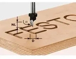 Festool Schriftenfr&auml;ser HS S8 D11/60&deg; - 491002