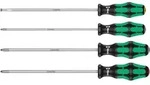 Wera 335/350/355/4 Schraubendrehersatz Kraftform Plus Lasertip mit 200 mm langen