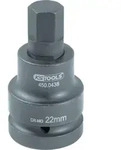 KS Tools 1" Kraft-Bit-Stecknuss Innensechskant, kurz - 450.0488