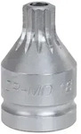 KS Tools 3/4" Kraft-Bit-Stecknuss Vielzahn mit Bohrung, kurz - 515.0012