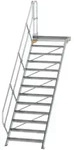Munk Treppe mit Plattform 45&deg; Stufenbreite 1000 mm - 600473