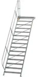 Munk Treppe mit Plattform 45&deg; Stufenbreite 1000 mm - 600475
