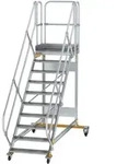 Munk Plattformtreppe 45&deg; fahrbar Stufenbreite 800 mm - 600790