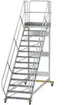Munk Plattformtreppe 45&deg; fahrbar Stufenbreite 1000mm - 600814
