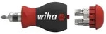 Wiha Schraubendreher mit Bit Magazin Stubby gemischt mit 7 Doppelbits - 43613