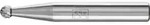 PFERD TOOLS Hartmetall Fr&auml;sstift Kugel KUD Z3P universal mittel kreuzverzahnt -