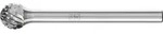 PFERD TOOLS Hartmetall Fr&auml;sstift Kugel KUD Z4 universal mittel fein - 21213043