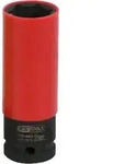KS Tools 1/2" Alu-Felgen Kraft-Stecknuss robust, lang rot - 515.1076 - rot