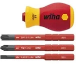 Wiha Schraubendreher mit Bithalter Set slimVario electric Stubby 4-teilges Set mit