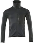 MASCOT Fleecepullover mit Rei&szlig;verschluss ADVANCED Schwarzblau / Schwarz XS -