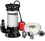 Metabo Set Schmutzwasser-Tauchpumpe PS 18000 SN mit Ablauf-Garnitur mit...