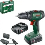 Bosch Akku-Zweigang-Bohrschrauber UniversalDrill 18V mit 2x Akkupack, Ladeger&auml;t -