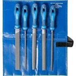 PFERD TOOLS Werkstattfeilen/-raspel-Set 5-tlg. in Rolltasche 200mm f&uuml;r grobe