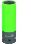 KS Tools 1/2" Alu-Felgen Kraft-Stecknuss robust, lang gr&uuml;n - 515.1072 - gr&uuml;n