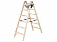 Munk Stufen-Stehleiter Holz 2x6 Stufen - 033812
