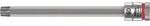 Wera 8767 A HF TORX Zyklop Bitnuss mit 1/4"-Antrieb, mit Haltefunktion Rot -