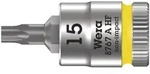 Wera 8767 A HF TORX Zyklop Bitnuss mit 1/4"-Antrieb, mit Haltefunktion Leuchtgelb -