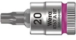 Wera 8767 A HF TORX Zyklop Bitnuss mit 1/4"-Antrieb, mit Haltefunktion Pink -