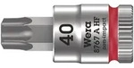 Wera 8767 A HF TORX Zyklop Bitnuss mit 1/4"-Antrieb, mit Haltefunktion Rot -