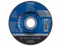 PFERD Trennscheibe EH gekröpft Leistungslinie SG STEEL für Stahl 2,4 115 - 61340122