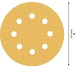 Bosch EXPERT C470 Schleifpapier mit 8 L&ouml;chern f&uuml;r Exzenterschleifer - 2608900796