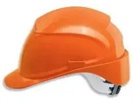 uvex airwing B-WR Schutzhelm mit L&uuml;ftung- mit Drehradsystem - langer Schirm orange