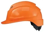 uvex pheos IES Schutzhelm mit L&uuml;ftung - mit Drehradsystem - langer Schirm orange 55