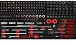 KS Tools 1-4'' + 3-8'' Steckschl&uuml;ssel-Satz in Schaumstoffeinlage, 213-tlg -...