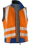 K&Uuml;BLER REFLECTIQ Weste PSA 2 warnorange/kornblumenblau XS - 7207 8340-3746-XS -