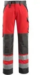 MASCOT Maitland Hose mit Knietaschen SAFE LIGHT Hi-vis Rot / Dunkelanthrazit 46 -