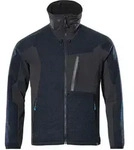 MASCOT Strickjacke mit Rei&szlig;verschluss ADVANCED Schwarzblau / Schwarz XS -
