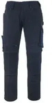 MASCOT Erlangen Hose mit Knietaschen UNIQUE Schwarzblau / Kornblau 51 -