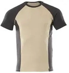 MASCOT Potsdam T-Shirt Hellkhaki / Schwarz M - 50567-959-5509-M - Hellkhaki / Schwarz