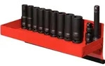 KS Tools 1/2" Sechskant-Kraft-Stecknuss-Satz, lang, 13-tlg - 515.0612