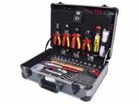 KS Tools 1/4" + 1-2 Elektriker-Werkzeugkoffer, 128-tlg - 911.0628