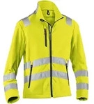 K&Uuml;BLER REFLECTIQ Fleecejacke PSA 2 warngelb S - 1407 8339-34-S - warngelb