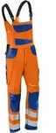 K&Uuml;BLER REFLECTIQ Latzhose PSA 2 warnorange/kornblumenblau 102 - 3207...