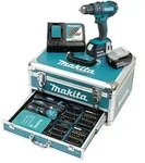 Makita Akku-Schlagbohrschrauber 18V / 3,0 Ah, 2 Akkus + Ladeger&auml;t im Alukoffer +