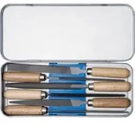 PFERD TOOLS Schl&uuml;sselfeilen-Set mit Holzheft 6-tlg. Hieb 2 f&uuml;r filigrane
