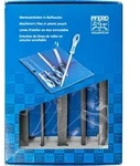 PFERD TOOLS Werkstattfeilen/-raspel-Set 5-tlg. in Rolltasche 200mm f&uuml;r grobe