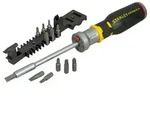 STANLEY FATMAX Schraubendreher Bit-Schraubendreher mit Ratsche Inklusive 12...